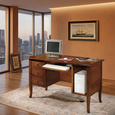 Kantoorcomputertafelmeubelset echt houten bureau Italiaanse inrichting nieuw