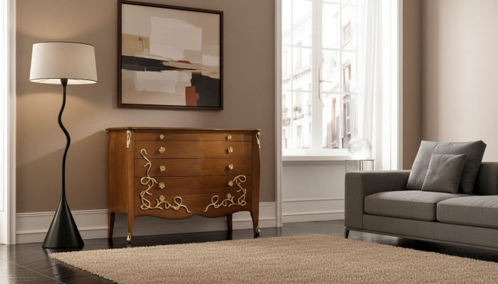 Laden dressoir sideboard bruin massief sideboards houten kast meubels ladenkasten
