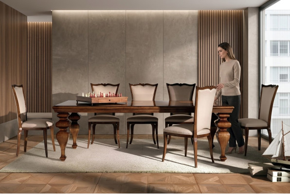 Tafel Meubels Eettafel Natuurlijk hout Retro stijl Eetkamer Woonkamer Eettafels Hout