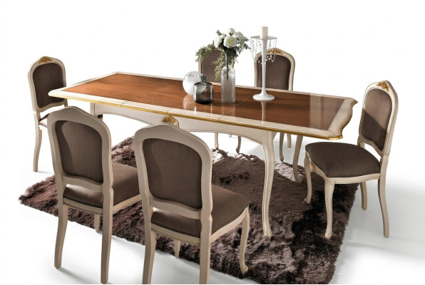 Barok Antieke Stijl Eettafel Tafel Echt Hout Klassiek Design Tafels Italië.