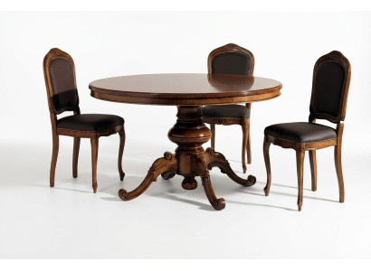 Eetgroep Eettafel Tafel Tafels 4x Armstoel Set Stoel Rond 5-delig Groep Salon