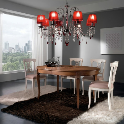 Compleet set eettafel 4x stoelen eetkamer set eetgroep houten tafel tafels 5-delig