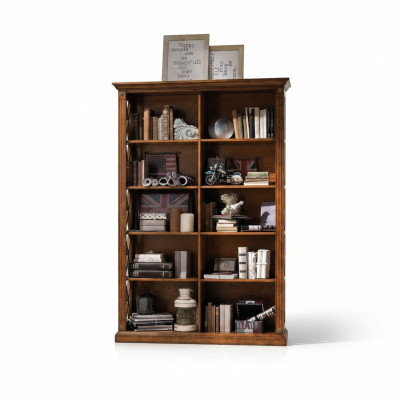 Woonkamer vitrinekast boekenplank dressoir klassieke meubels matten hout