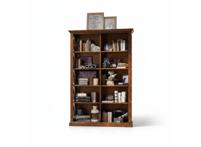 Woonkamer vitrinekast boekenplank dressoir klassieke meubels matten hout