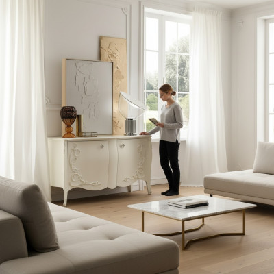 Laden woonkamer ladekast hout dressoir kast kasten massief