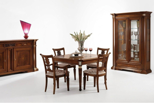 Luxe set eetkamer eettafel stoel XXL tafel tafels stoelen hout design 7 delig Nieuw
