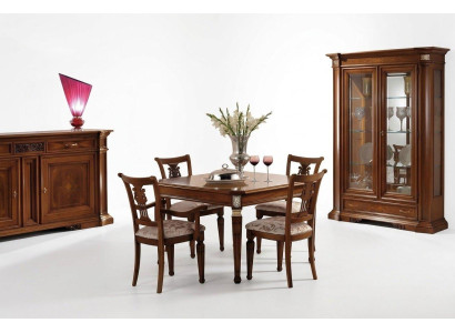 Luxe set eetkamer eettafel stoel XXL tafel tafels stoelen hout design 7 delig Nieuw