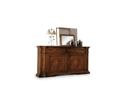 Luxe dressoir hoge kast commodes dressoirs kasten hout bruin Italiaanse meubels