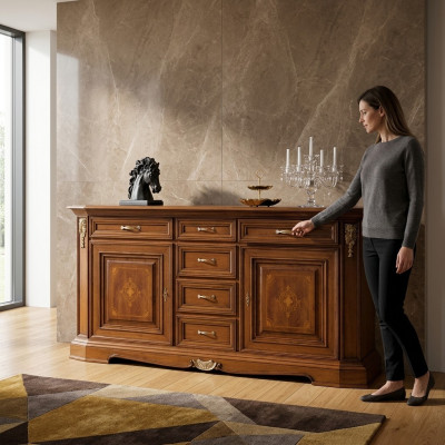 Kommode Klassiek dressoir Sideboard Meubels Hout Kasten Dressoir arredoclassic