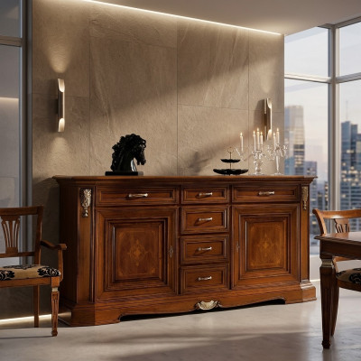 Kommode Klassiek dressoir Sideboard Meubels Hout Kasten Dressoir arredoclassic