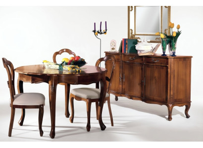 Kast Woonkamer Plank Luxe Hout Ontwerp Dressoir Buffet Zij Bruin Meubels