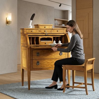 Luxe ladenkast hoge kast dressoir kasten hout Italiaanse meubels Nieuw