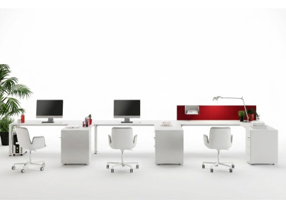 Hoekbureau Computerbureau Kantoor aan huis Kantoor meubelen Computermubelen 3-delige set