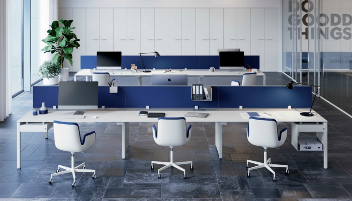Werktafel Balie 6 personen Kantoor bureau Werkkamer Kantoorinrichting Tafel Tafels