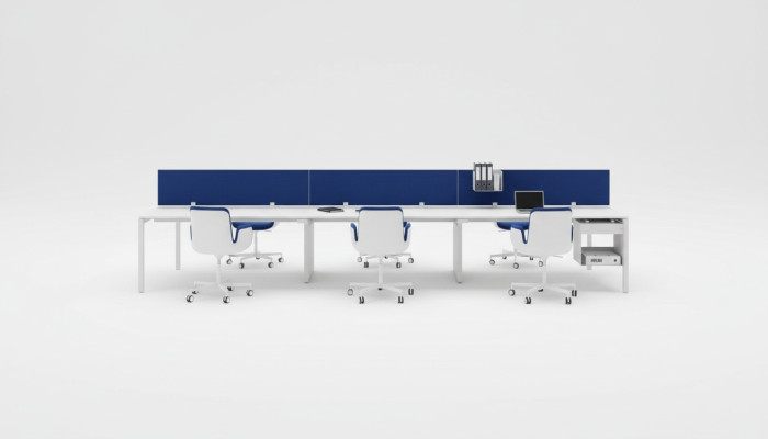 Werktafel Balie 6 personen Kantoor bureau Werkkamer Kantoorinrichting Tafel Tafels