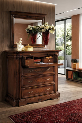 Sideboard Dressoir Houten ladekast met 4 laden Nieuwe kast met laden