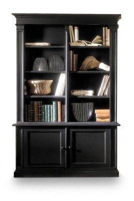 Rek scheidingswand planken dressoir vitrine hout luxe Italiaanse meubels massief