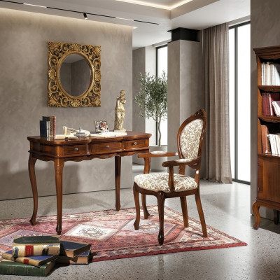 Schrijftafel Secretaris Schrijftafels Italiaanse meubels Tafel Stoel Set Kantoor 2-delig