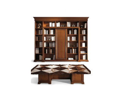 Boekenkast Italiaanse meubels Plank Houten kasten Planken Vitrine Buffet