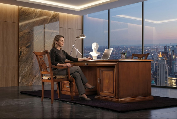 Ontwerper bureau tafel meubelen kantoor bureaus massief houten tafels Italië