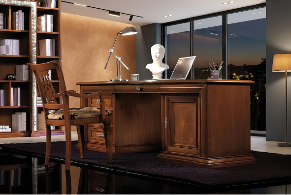 Ontwerper bureau tafel meubelen kantoor bureaus massief houten tafels Italië
