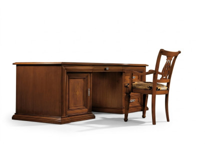 Bureau stoel tafels thuiskantoor tafel massief 2-dlg set kantoor