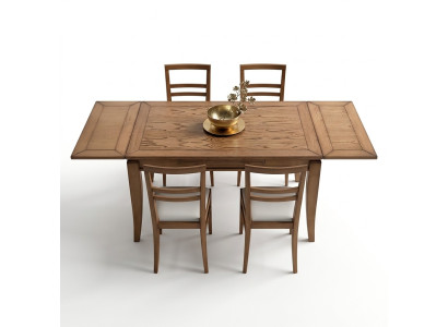 Eetkamer Set Eetgroep Eettafel + 4x Stoelen Stoel Modern Tafel Tafels Set