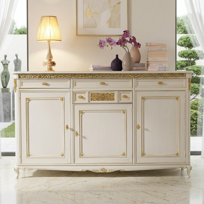 Laden dressoir dressoir dressoir massief houten kast meubels ladenkasten wit