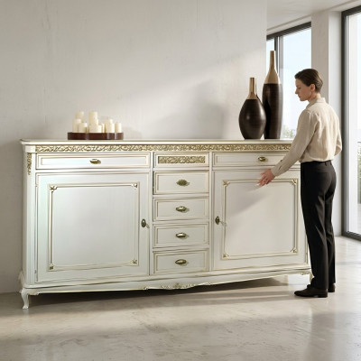 Dressoir Dressoir Sideboard Bruin Sideboards Massief Houten Kast Meubels Kommode