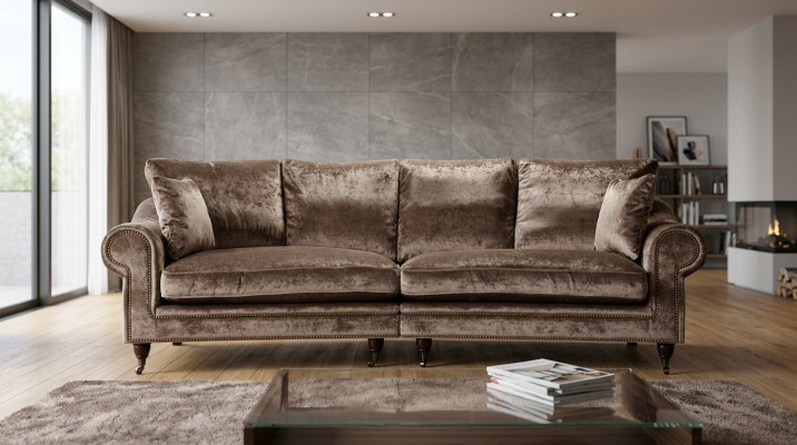 Sofa 4-zits XXL Bank Zitkussen Bankstellen Banken Woonkamer Ontwerp Groot