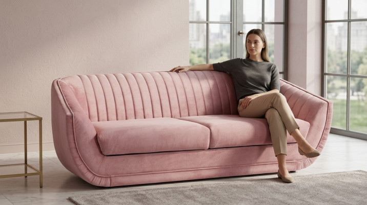 Driepersoonsbank 3-zitsbank gestoffeerde banken bankstellen woonkamer design textiel