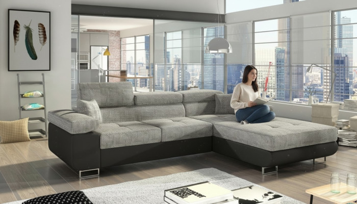 Hoekbank L-vorm Woonlandschap Designerbank Bank Bekleding Zitgroep Textiel