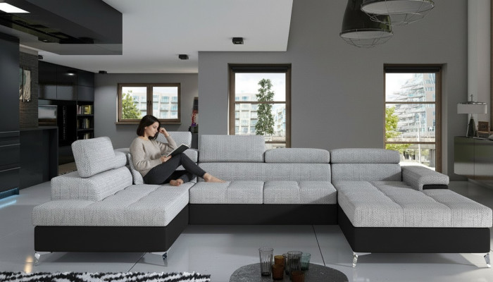 Stof U-vorm bank woonlandschap hoekbank set ontwerp modern bank modern nieuw