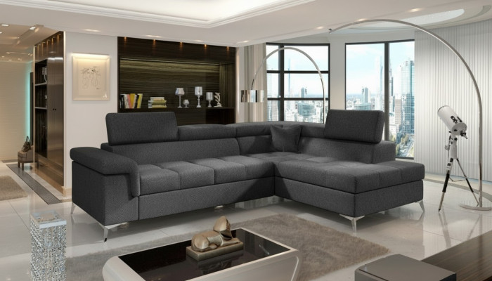 Hoekbank L-vorm Bank Bank Ontwerp Bekleding Slaapbank Textiel Bedfunctie Textiel