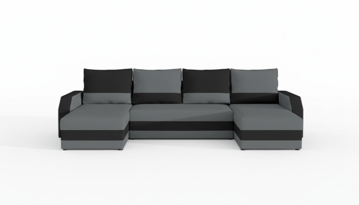 Eckstof hoekbank U-vorm bank bank design bank bekleden stof modern textiel