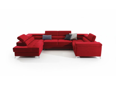 Hoekbank U-vorm Bank Bank Ontwerp Bekleding Slaapbank Bedfunctie Woonlandschap