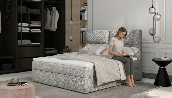 Luxe slaapkamer bed bekleding ontwerp luxe dubbele hoteldecor bedden