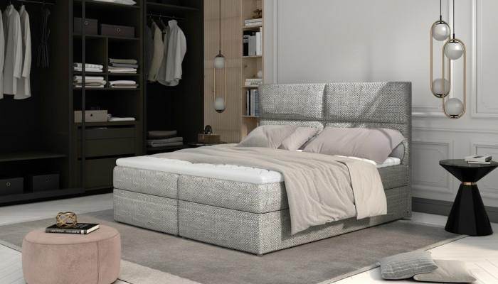 Luxe slaapkamer bed bekleding ontwerp luxe dubbele hoteldecor bedden