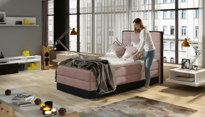 Luxe designer gestoffeerd bed Bedden Designer bed NIEUW 90x200cm