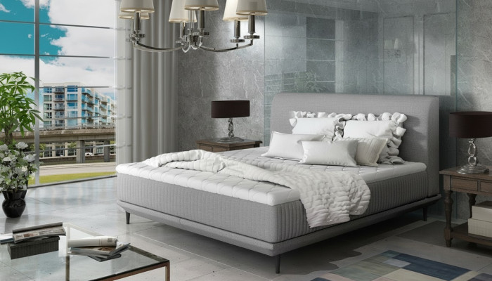 Ontwerper gestoffeerd bed bedden tweepersoonsbed decoratie echtelijke bed ontwerper bed NIEUW
