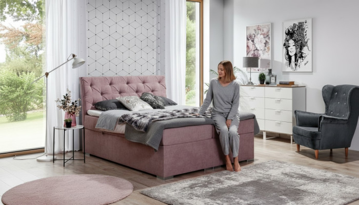 Bedframe Chesterfield Bed Gestoffeerd Bed Tweepersoonsbed Groot XXL Designer Bed Nieuw