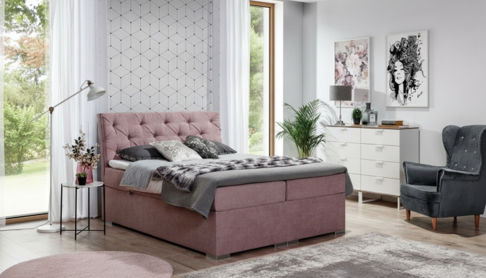 Bedframe Chesterfield Bed Gestoffeerd Bed Tweepersoonsbed Groot XXL Designer Bed Nieuw