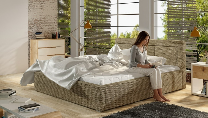 Ontwerper Bed Slaapkamer Luxe Bedden Textiel Hotel Luxe Bekleding