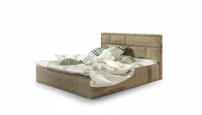 Designer bed slaapkamer bedden textiel hotel luxe gestoffeerd robuust