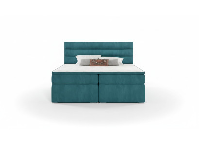 Luxe slaapkamer bed bekleding decor ontwerp luxe tweepersoons hotelbedden.