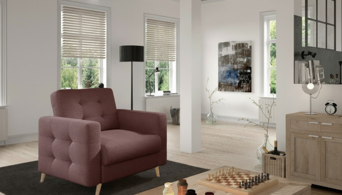 Stoel Designer Stoel Bekleding Relax Stof Textiel Lounge Nieuw TV 1-Zits