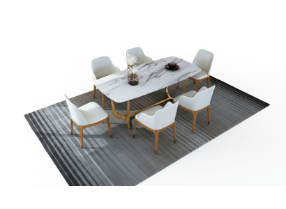 Luxe design roestvrijstalen metalen eettafel tafels woonkamer 160x90cm.