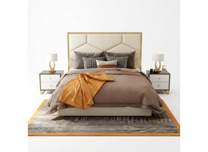 Beddecoratie Kussendesign Luxe Dubbele Hotelbedden Slaapkamer Leer
