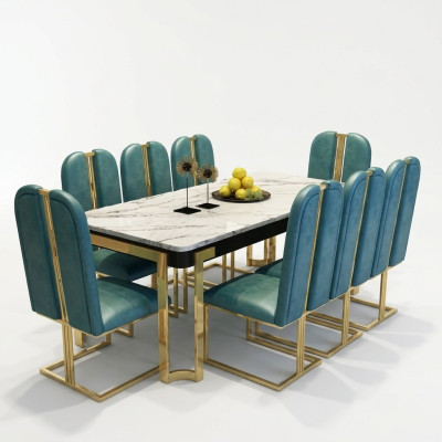 Luxe eettafel tafel Metalen tafels Designer meubels Conferentiemarmer