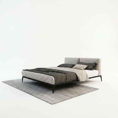 Opgevuld bed Bedden Bed Hotel Kussens Designer Dubbel Luxe Decoratie Ontwerp